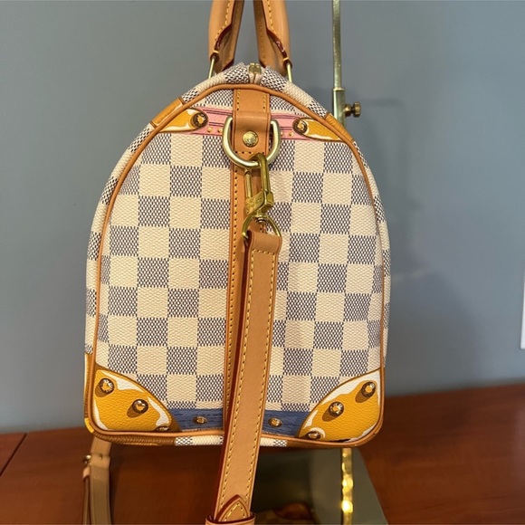 Louis Vuitton Damier Azur Summer Trunks Speedy Bag - Picture 4 of 10